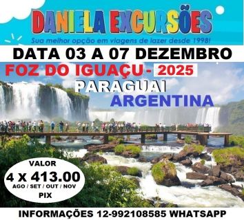 FOZ DO IGUAÇU+PARAGUAI+ARGENTINA